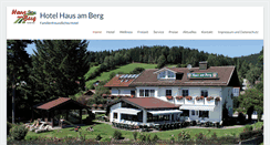 Desktop Screenshot of hotel-am-berg.de