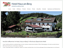 Tablet Screenshot of hotel-am-berg.de